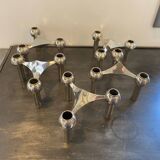 Set of 5 nagel s22 modular candlesticks vintage 1970