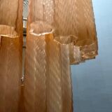 Murano Glass Tube Chandelier, Italy, 1970s