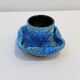 Fat Lava Ceramic Egg Cup Glacier Enamels - Atelier du Cyclope