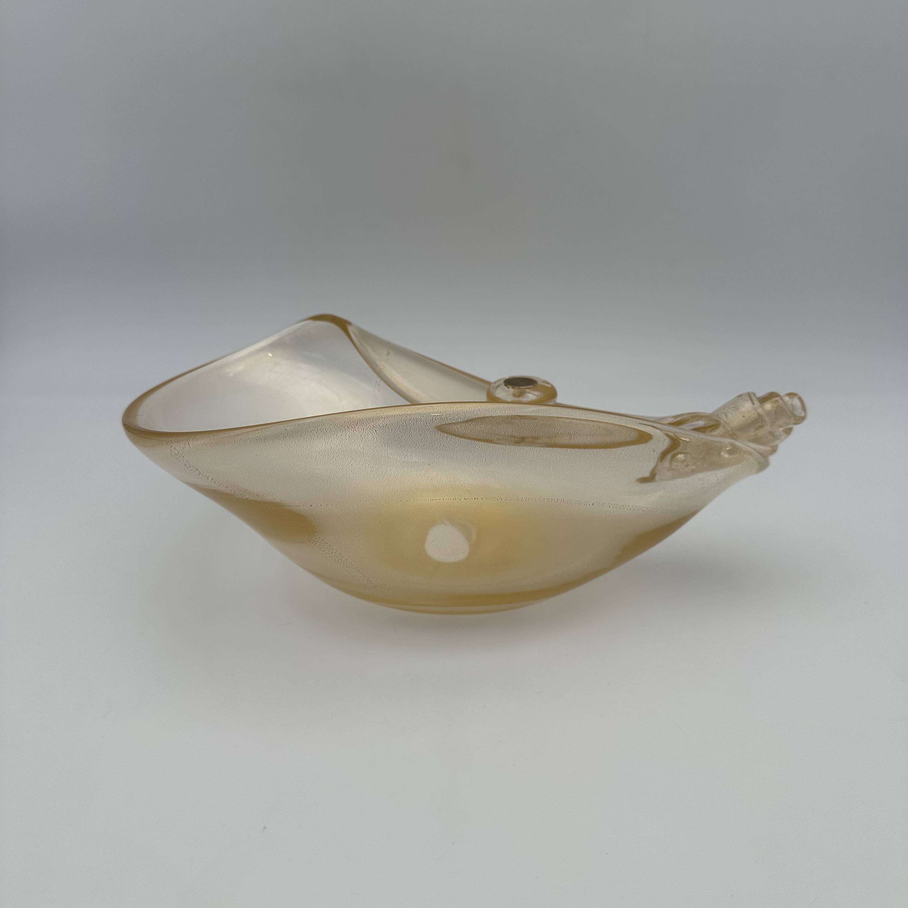 Coupe de Forme Libre en Verre Irisé de Murano, Barovier & Toso, Années 1950