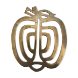 Brass apple dish
