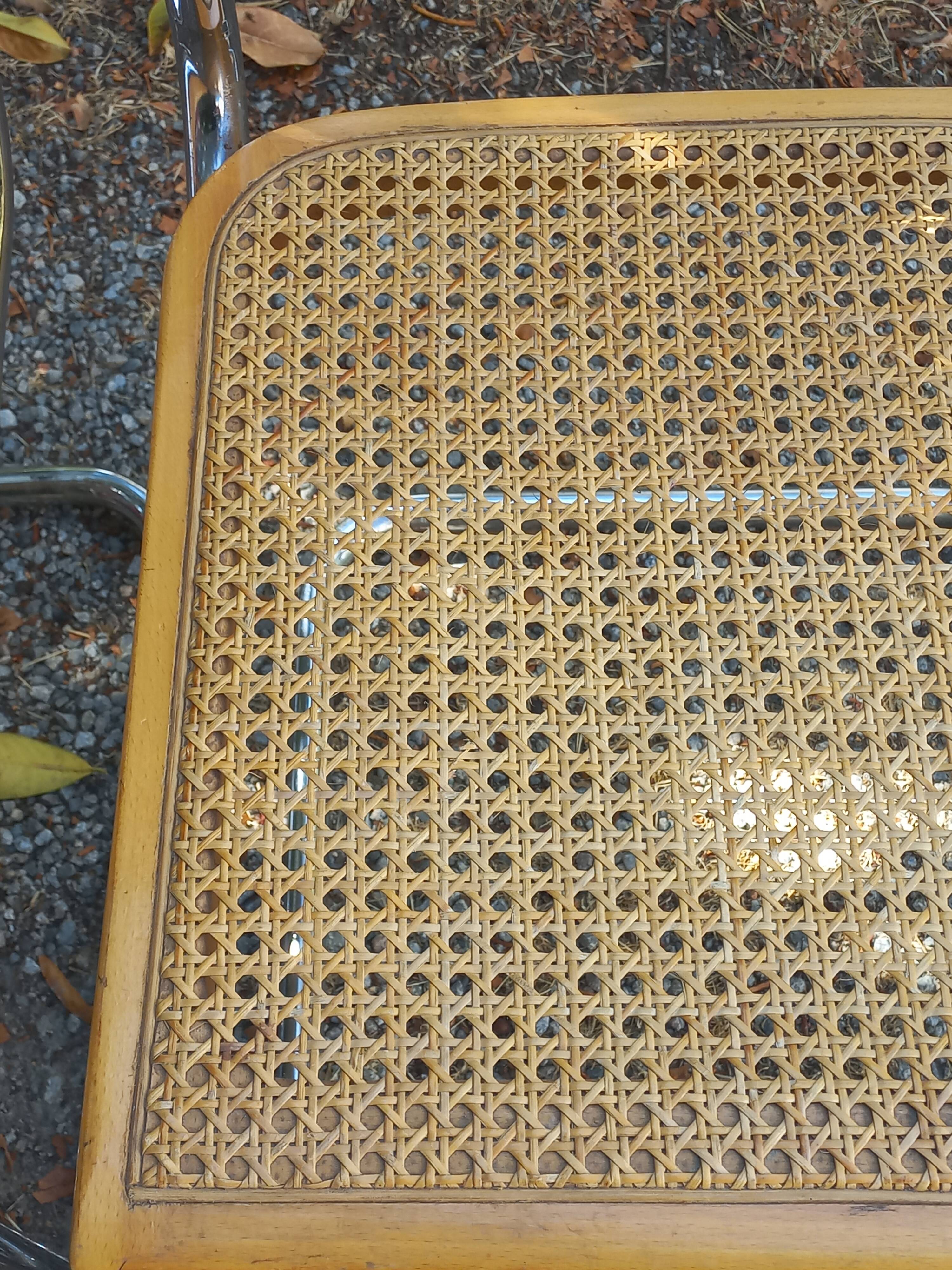Set of 3 Cesca B32 chairs by Marcel Breuer