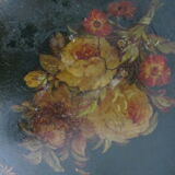 Napoleon III painted metal tray