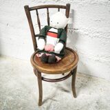 Antique children's chair in curved wood