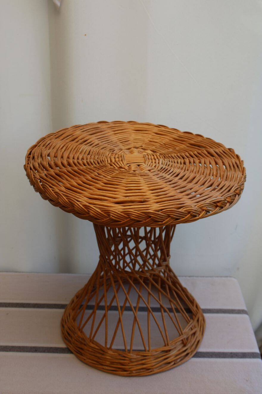 Wicker coffee table