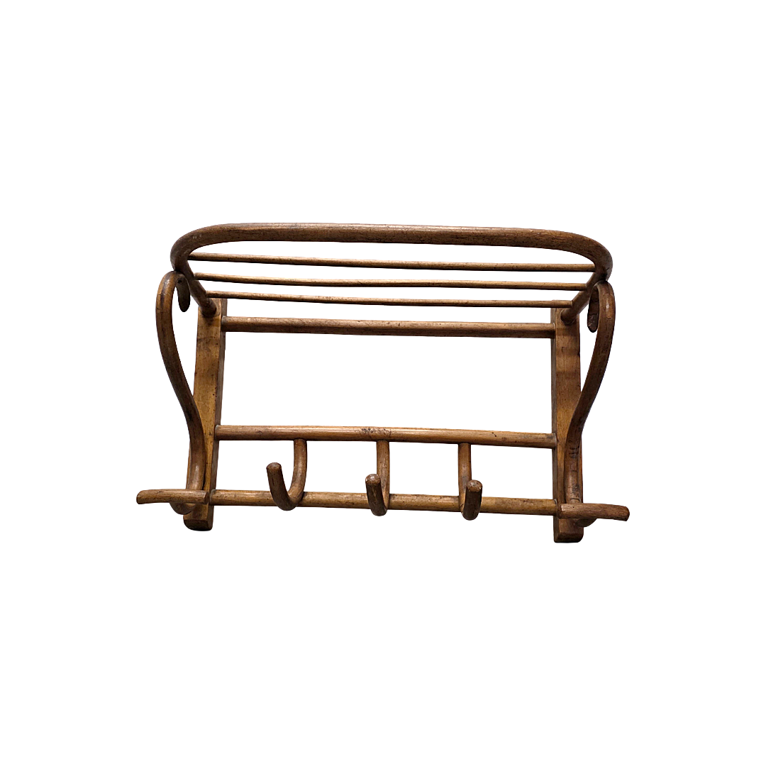 Art Nouveau Wall Coat Rack By Fisschel, 1920/30s