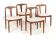 Set of 4 Johannes Andersen for Uldum Juliane chairs - fully restored