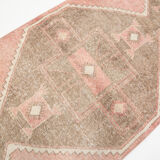 3x12 geometric neutral turkish runner rug, 379x91cm