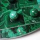 Vintage solitaire game in malachite, African work, 1960s-1970s.