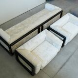 1973 “Cornaro” Sofa & Armchair Set by Carlo Scarpa for Simon