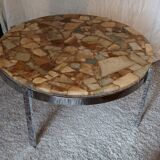 Coffee table 70s in marble