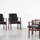 Set of 4 danish leather armchairs 1960