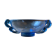 Coupe en verre bleu art deco