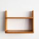 Vintage Wall Shelf in Beech, Czechoslovakia, 1960s