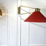 Adjustable wall lamp vintage lunel edition by robert mathieu of the 50s
