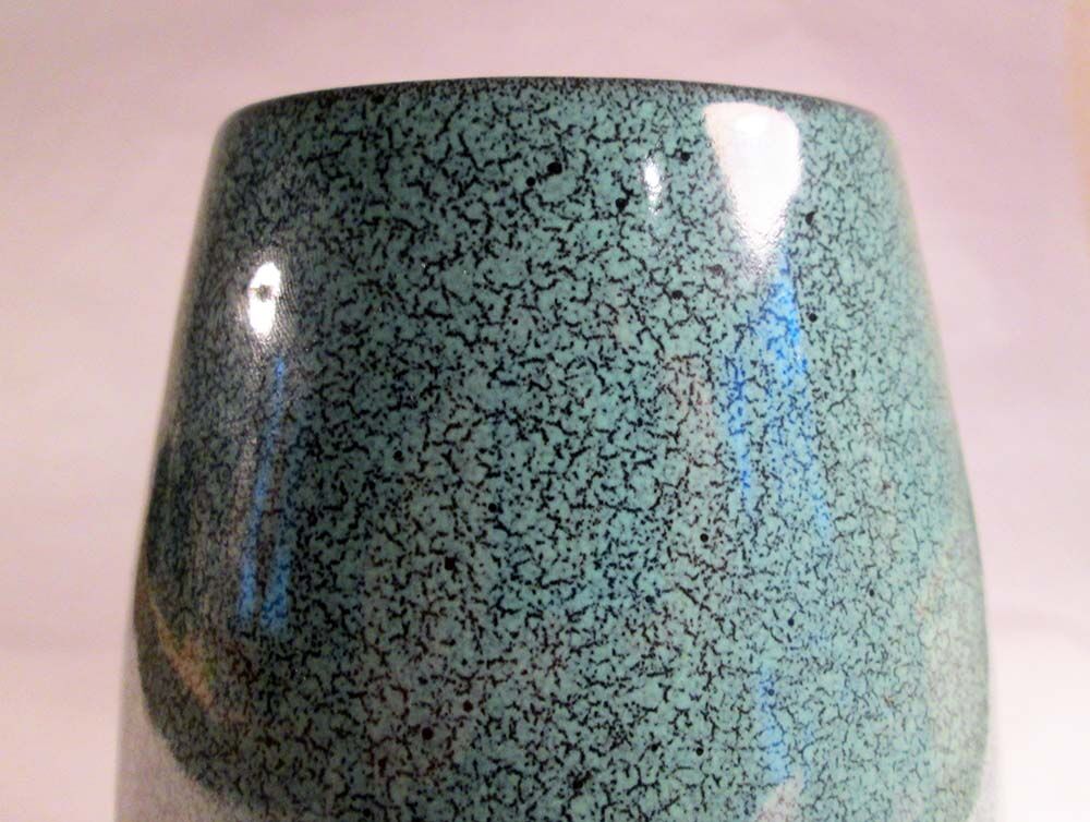 Emerald green ceramic vase