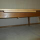 Table vintage 1960 pieds compas chéne clair