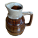 Vintage flamed ceramic barrel-shaped pichet in old style revol 1l #