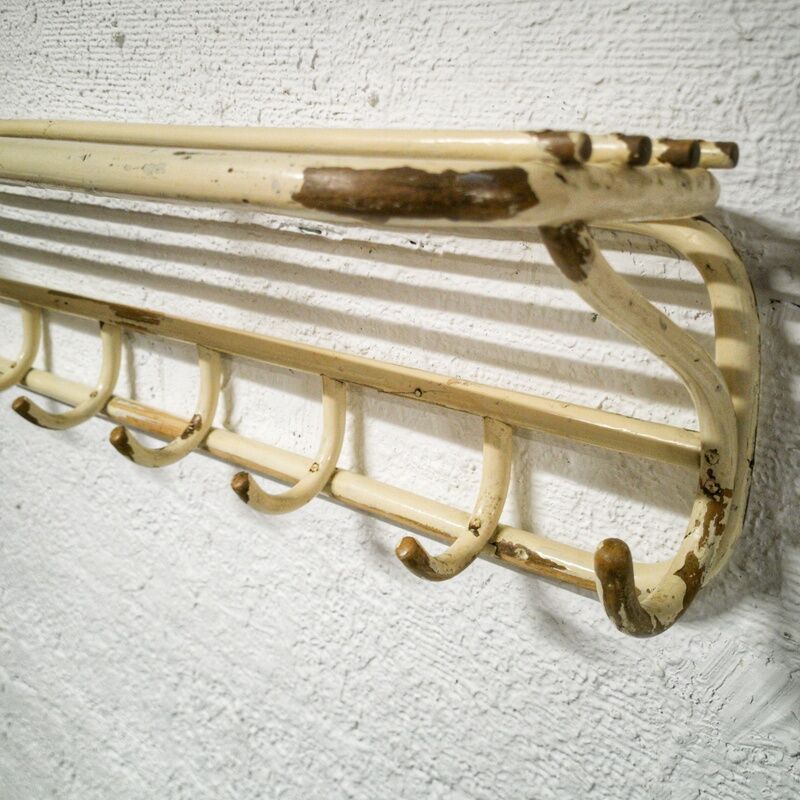 Porte-chapeaux et porte-manteau en bois courbé