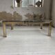 Brass chrome coffee table