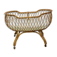 Baby rattan crib