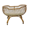 Baby rattan crib