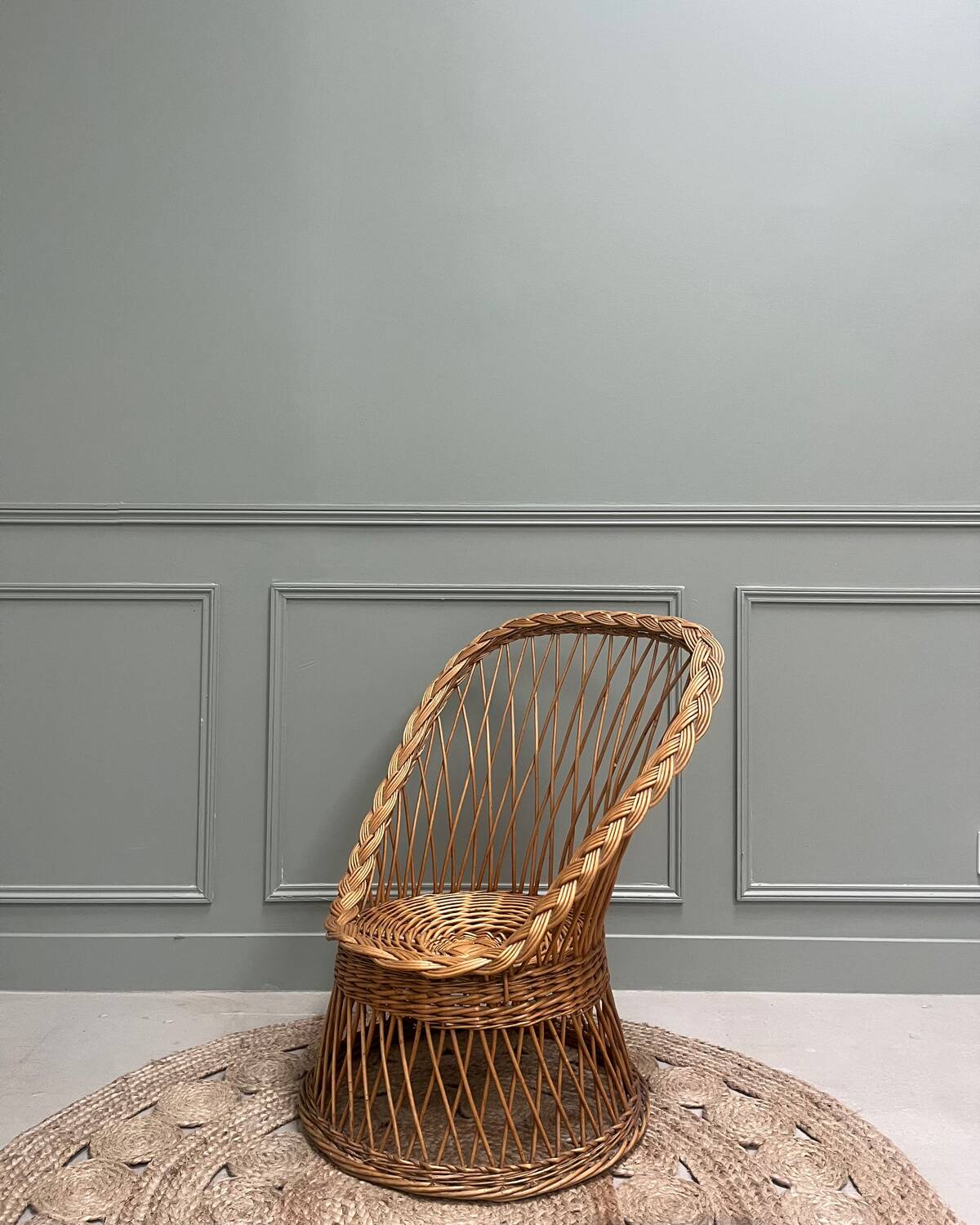 Fauteuil en rotin pour enfants