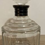 Superb old faceted whiskey decanter