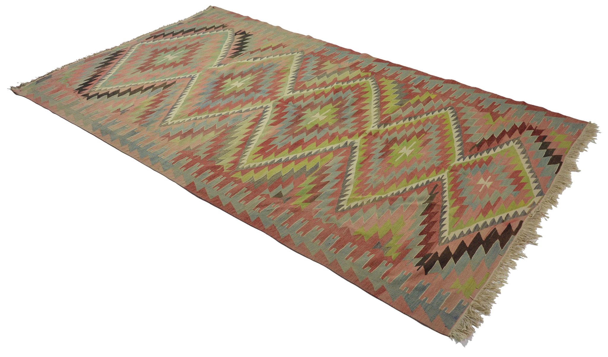Tapis kilim artisanal anatolien 314 cm x 185 cm