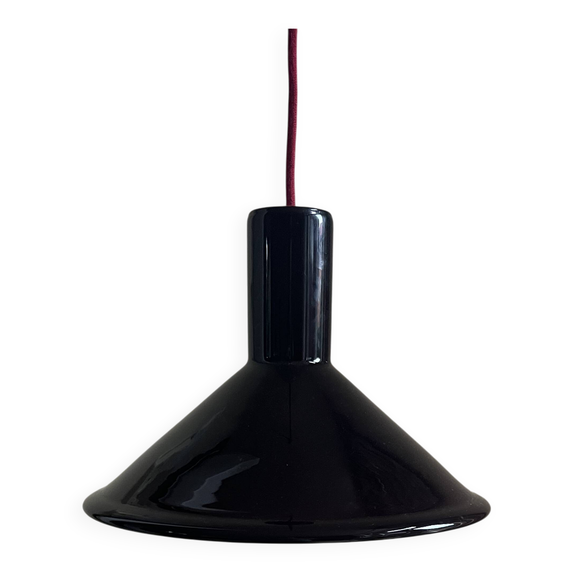 Vintage Holmegaard P&T pendant - Michael Bang - Glass lamp