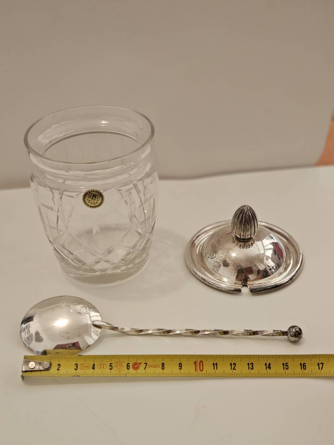 Silver sugar bowl