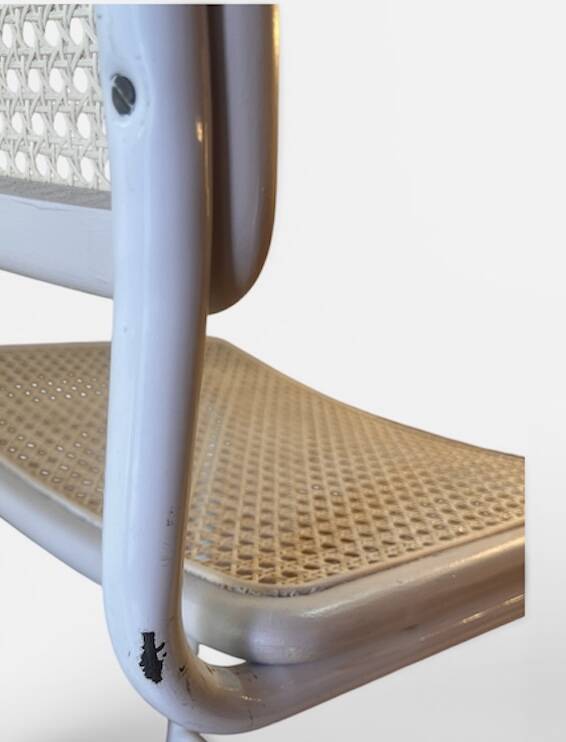 Cesca white bar stools, 1970s, set of 2