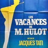 vintage poster 1970 holiday of M Hulot Jacques Tati 120x160 cm cinema