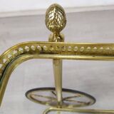 Vintage brass bar trolley service