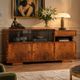 Art Deco-style sideboard, perfect as a TV stand, Poland, 1950s. Restored.