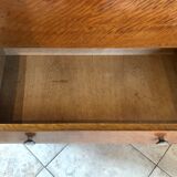 Storage unit art deco style in burled satinwood