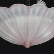 Precious Italian pink Murano glass ceiling fixture, Murano, 1970