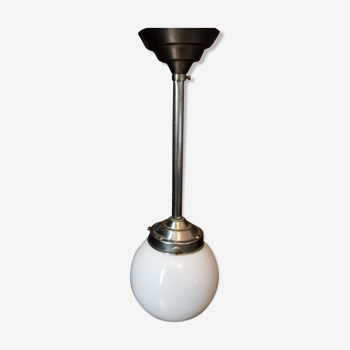 Art deco opaline hanging lamp