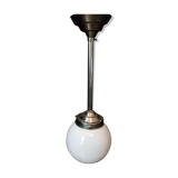Art deco opaline hanging lamp