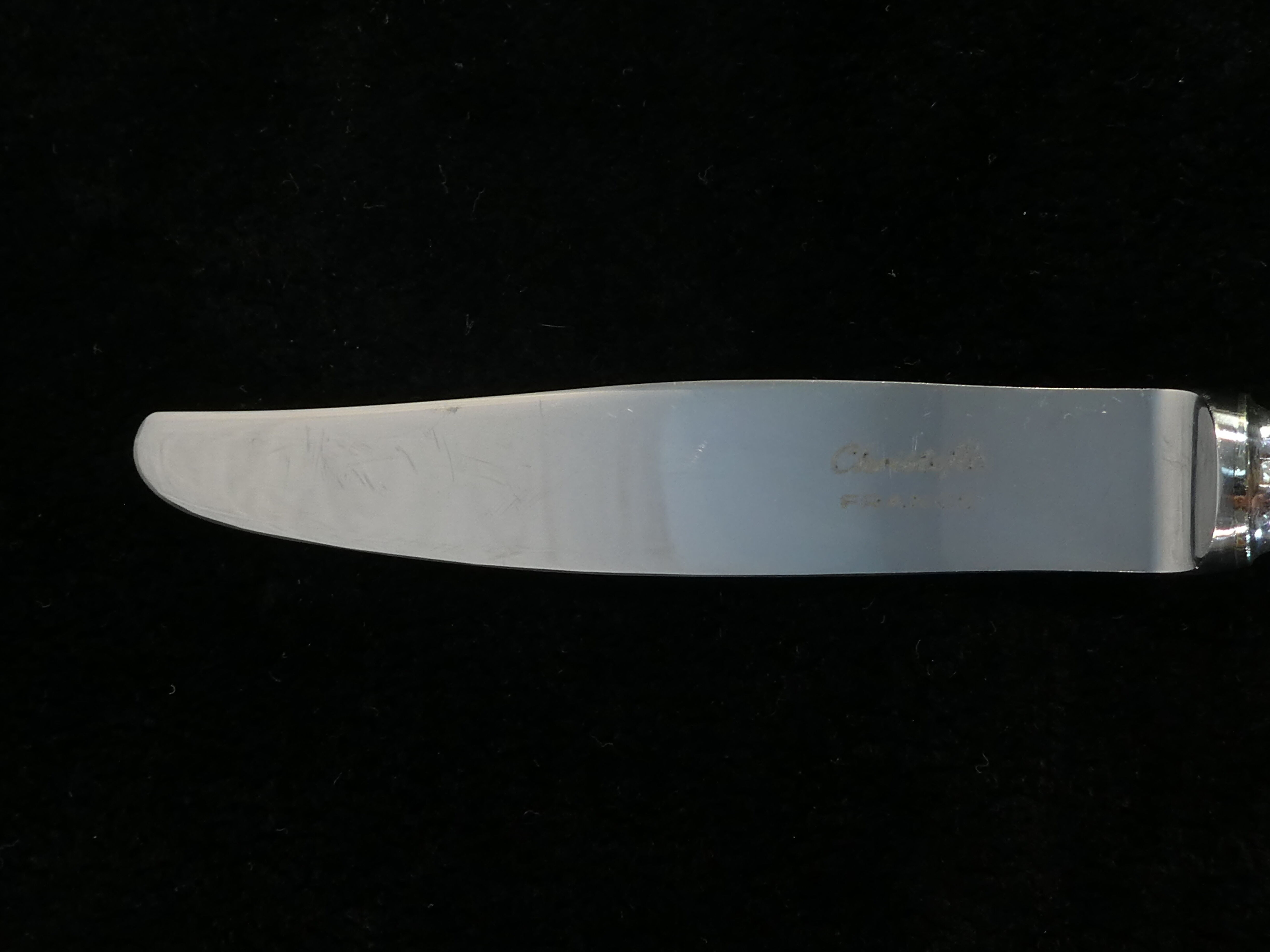 12 large knives and 12 knives with dessert christofle model spatours