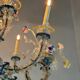Rezzonico Gondola Chandelier In Multicolored Murano Glass Circa 1900