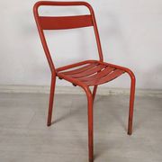 4 tolix metal bistro chairs