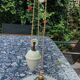 Vintage suspension, raised and lowered opaline porcelain.