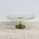 Mid-century design centrepiece crystal and brass bowl, 1960s