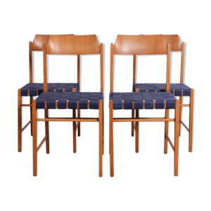 Suite de 4 chaises vintage polonaises