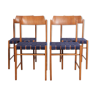4 blue Polish vintage chairs by Irena Zmudzinska