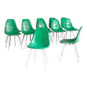 12 chaises DSX Vintage Fibre de