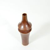 1970s ceramic brown vase
