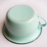 Enameled sheet metal pot