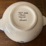 Breton bowl "Mamy" with its saucer, Pornic earthenware